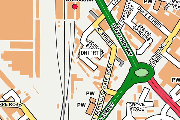 DN1 1RT map - OS OpenMap – Local (Ordnance Survey)