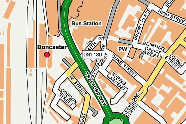 DN1 1SD map - OS OpenMap – Local (Ordnance Survey)