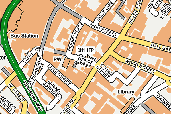 DN1 1TP map - OS OpenMap – Local (Ordnance Survey)