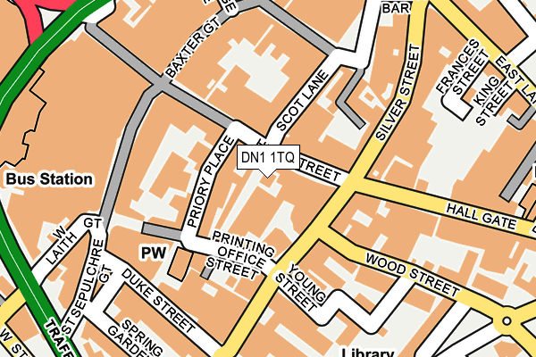 DN1 1TQ map - OS OpenMap – Local (Ordnance Survey)