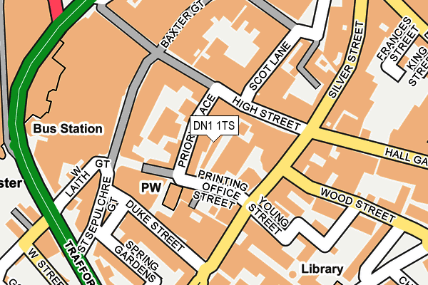 DN1 1TS map - OS OpenMap – Local (Ordnance Survey)