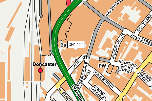 DN1 1TT map - OS OpenMap – Local (Ordnance Survey)