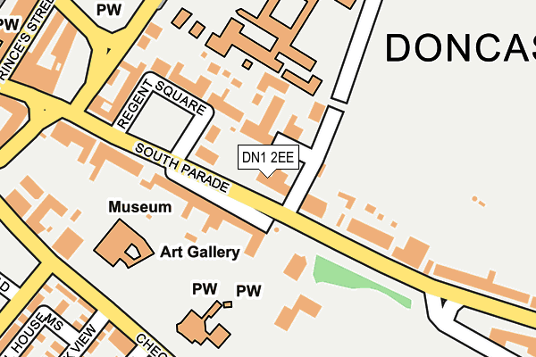 DN1 2EE map - OS OpenMap – Local (Ordnance Survey)