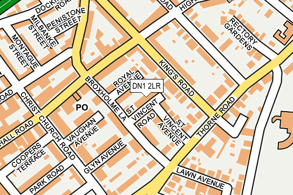DN1 2LR map - OS OpenMap – Local (Ordnance Survey)