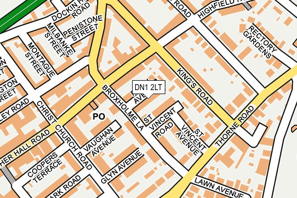DN1 2LT map - OS OpenMap – Local (Ordnance Survey)