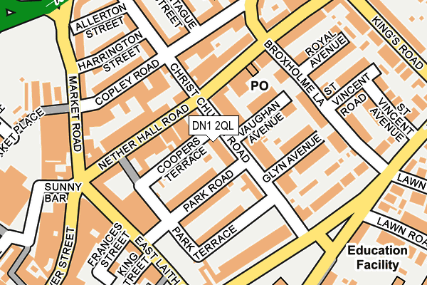 DN1 2QL map - OS OpenMap – Local (Ordnance Survey)