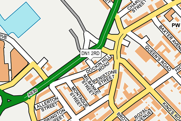 DN1 2RD map - OS OpenMap – Local (Ordnance Survey)