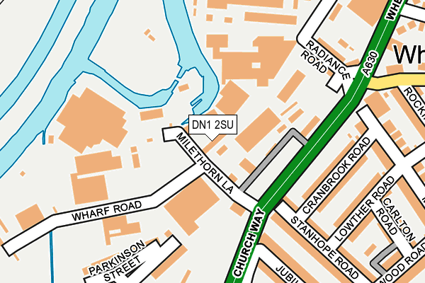 DN1 2SU map - OS OpenMap – Local (Ordnance Survey)