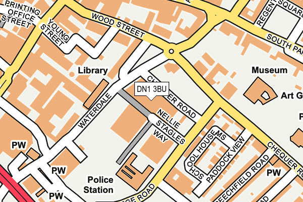 DN1 3BU map - OS OpenMap – Local (Ordnance Survey)
