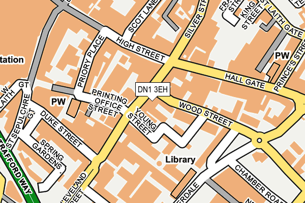 DN1 3EH map - OS OpenMap – Local (Ordnance Survey)