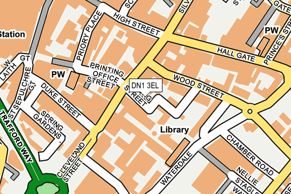 DN1 3EL map - OS OpenMap – Local (Ordnance Survey)