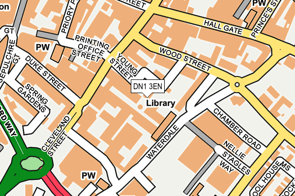 DN1 3EN map - OS OpenMap – Local (Ordnance Survey)