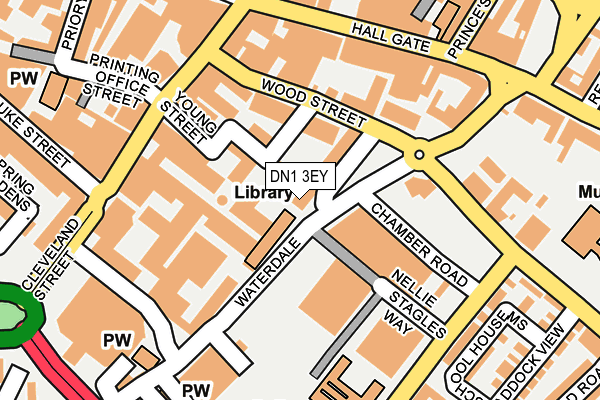 DN1 3EY map - OS OpenMap – Local (Ordnance Survey)