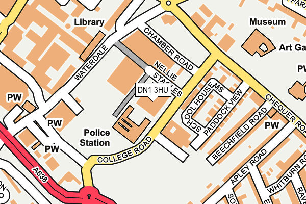 DN1 3HU map - OS OpenMap – Local (Ordnance Survey)