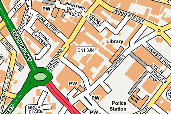 DN1 3JN map - OS OpenMap – Local (Ordnance Survey)