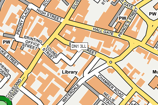 DN1 3LL map - OS OpenMap – Local (Ordnance Survey)