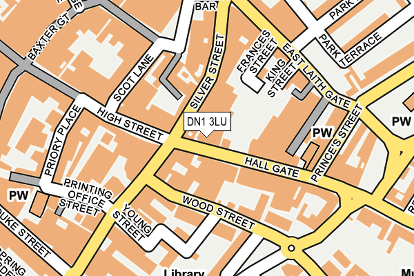 DN1 3LU map - OS OpenMap – Local (Ordnance Survey)