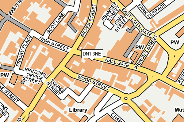 DN1 3NE map - OS OpenMap – Local (Ordnance Survey)