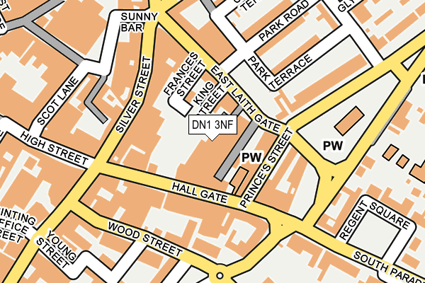 DN1 3NF map - OS OpenMap – Local (Ordnance Survey)