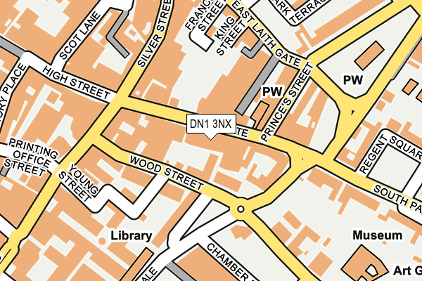 DN1 3NX map - OS OpenMap – Local (Ordnance Survey)