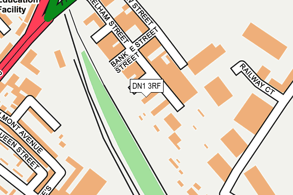 DN1 3RF map - OS OpenMap – Local (Ordnance Survey)