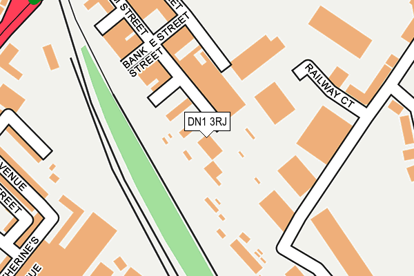 DN1 3RJ map - OS OpenMap – Local (Ordnance Survey)