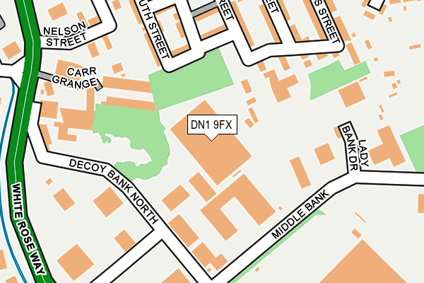 DN1 9FX map - OS OpenMap – Local (Ordnance Survey)
