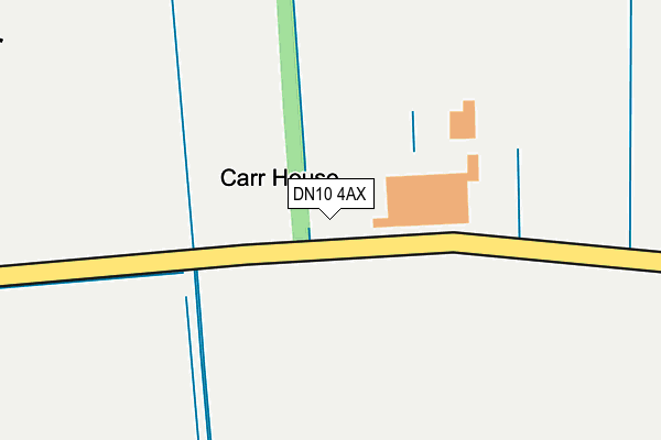 DN10 4AX map - OS OpenMap – Local (Ordnance Survey)