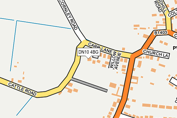 DN10 4BG map - OS OpenMap – Local (Ordnance Survey)