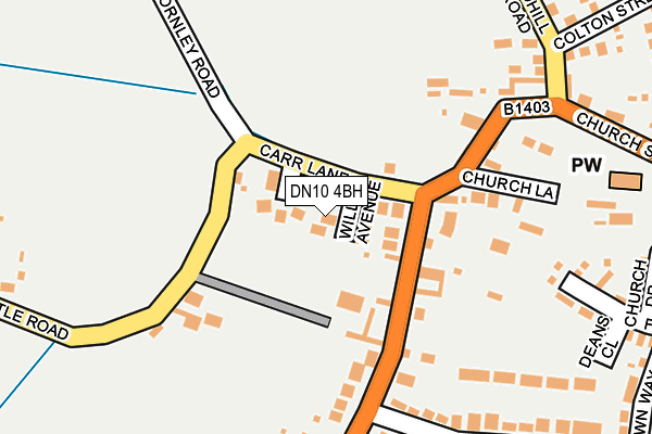 DN10 4BH map - OS OpenMap – Local (Ordnance Survey)