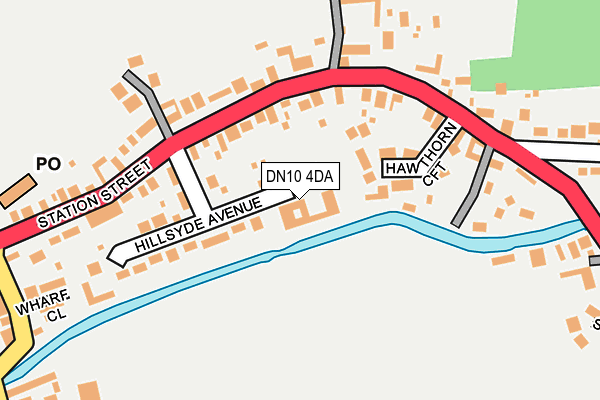 DN10 4DA map - OS OpenMap – Local (Ordnance Survey)