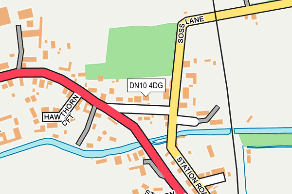 DN10 4DG map - OS OpenMap – Local (Ordnance Survey)