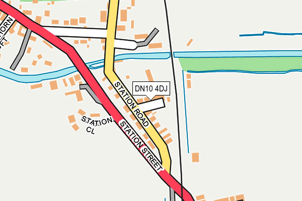 DN10 4DJ map - OS OpenMap – Local (Ordnance Survey)
