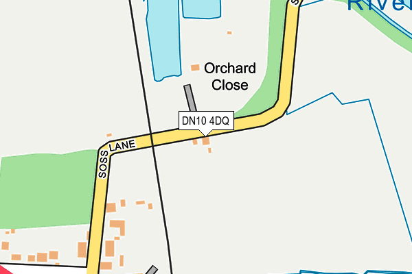 DN10 4DQ map - OS OpenMap – Local (Ordnance Survey)