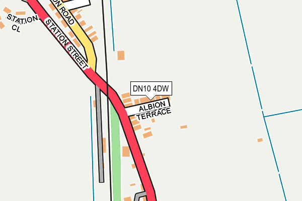 DN10 4DW map - OS OpenMap – Local (Ordnance Survey)