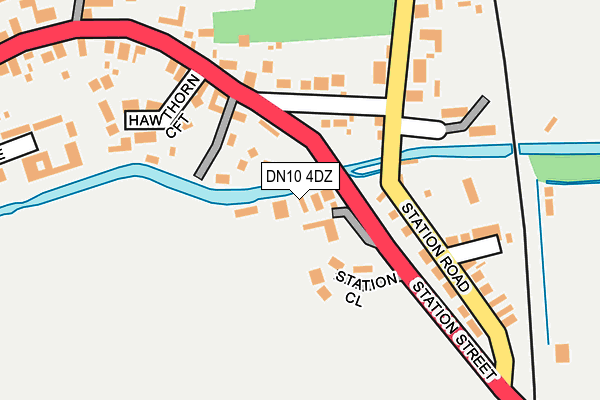 DN10 4DZ map - OS OpenMap – Local (Ordnance Survey)