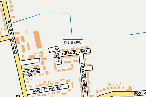 DN10 4EW map - OS OpenMap – Local (Ordnance Survey)