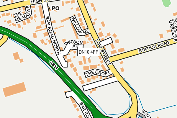 DN10 4FF map - OS OpenMap – Local (Ordnance Survey)