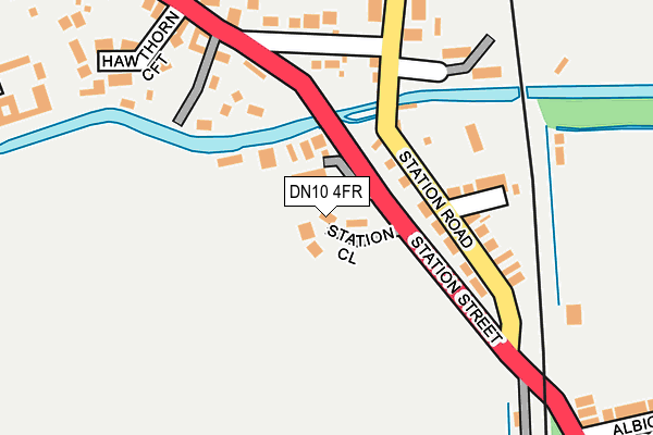DN10 4FR map - OS OpenMap – Local (Ordnance Survey)