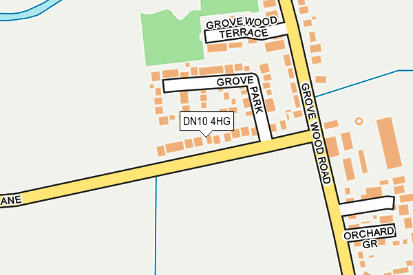 DN10 4HG map - OS OpenMap – Local (Ordnance Survey)