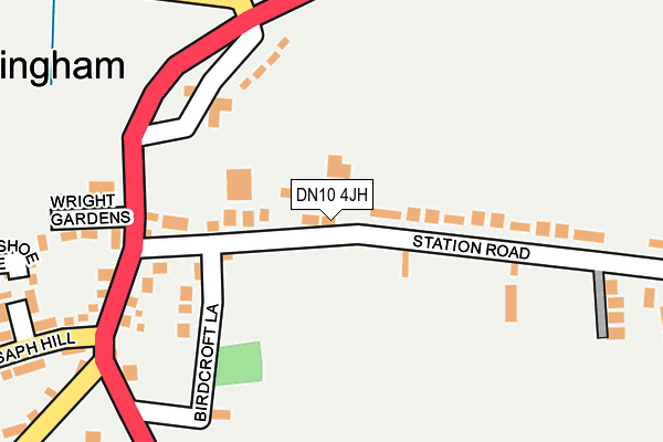 DN10 4JH map - OS OpenMap – Local (Ordnance Survey)