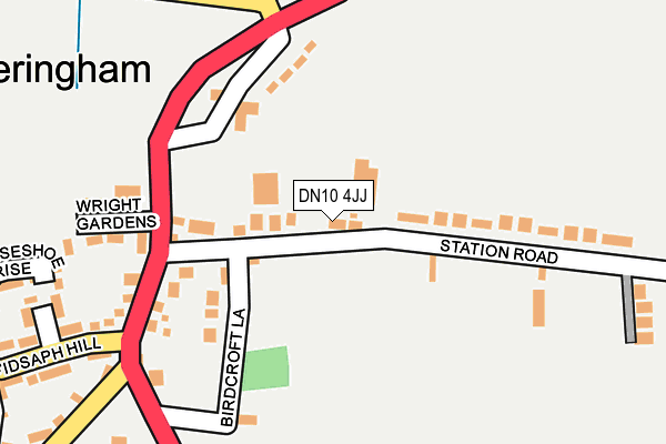 DN10 4JJ map - OS OpenMap – Local (Ordnance Survey)