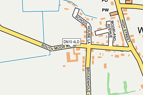 DN10 4LD map - OS OpenMap – Local (Ordnance Survey)