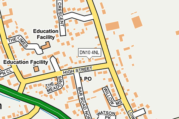 DN10 4NL map - OS OpenMap – Local (Ordnance Survey)