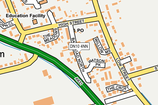 DN10 4NN map - OS OpenMap – Local (Ordnance Survey)