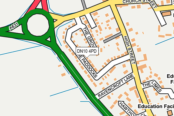 DN10 4PD map - OS OpenMap – Local (Ordnance Survey)