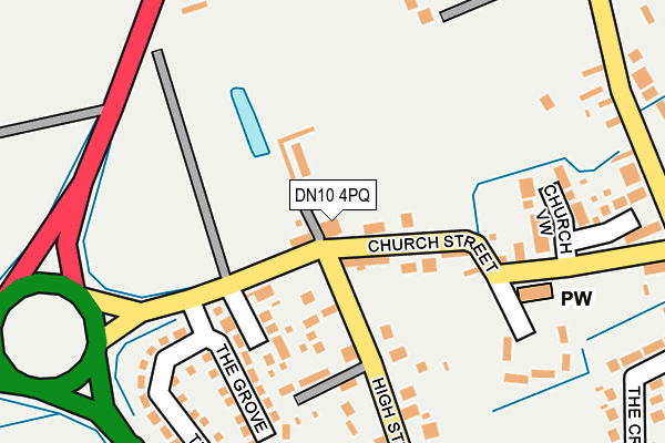 DN10 4PQ map - OS OpenMap – Local (Ordnance Survey)