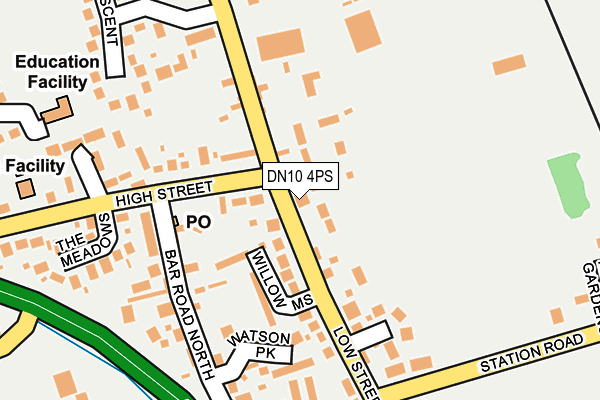 DN10 4PS map - OS OpenMap – Local (Ordnance Survey)