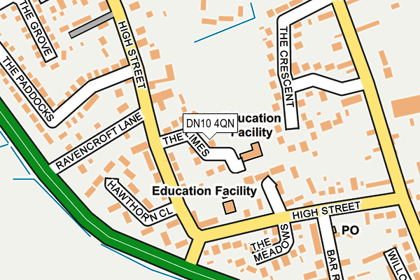 DN10 4QN map - OS OpenMap – Local (Ordnance Survey)