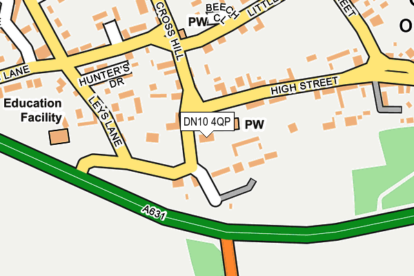 DN10 4QP map - OS OpenMap – Local (Ordnance Survey)